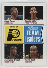 2001 Heritage Team Leaders Jalen Rose Reggie Miller Jermaine O'Neal #91 HOF gb9