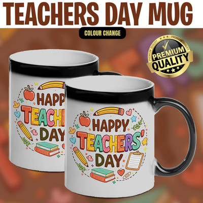 Happy Teachers Day magische Tasse Farbwechsel süß Cartoon Lehrer Geschenk