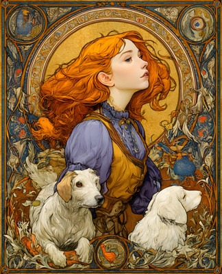 8x10 Fine Art Print - Decorative Illustration Artwork - 932284581