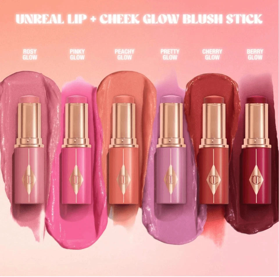 Charlotte Tilbury Unreal Lip & Cheek Glow Blush Stick  Pretty Glow” (Dreamy Lila - Image 2 of 4