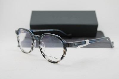 NEW BELLINGER DENMARK SKYRAIDER C.472 BLUE HORN BROWN AUTHENTIC EYEGLASSES 50-20