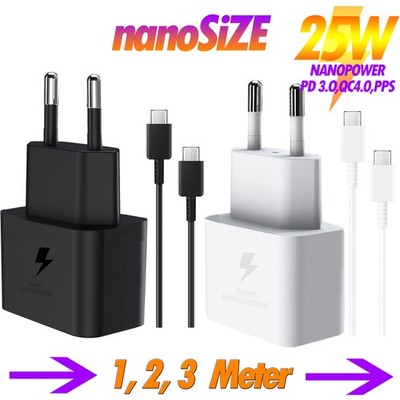 Google Pixel 8 8Pro 7 7A 7Pro Usb C Adapter 25W Schnellladegerät Usb C Ladekabel