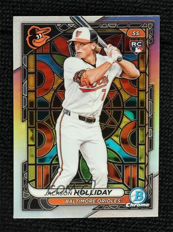 2024 Bowman Chrome Etched in Glass Variation Jackson Holliday #26 Rookie RC i6e