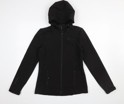Mountain Warehouse Damen Softshelljacke schwarz mit Kapuze Größe 6