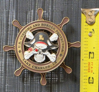 U.S. Customs and Border Protection U.S. Border Patrol Lake Charles Pirate Coin