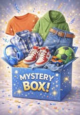 Surprise Fashion Box   Name Brands, New  Pre-Loved-Boys Sz Medium 6/8 -20 Items