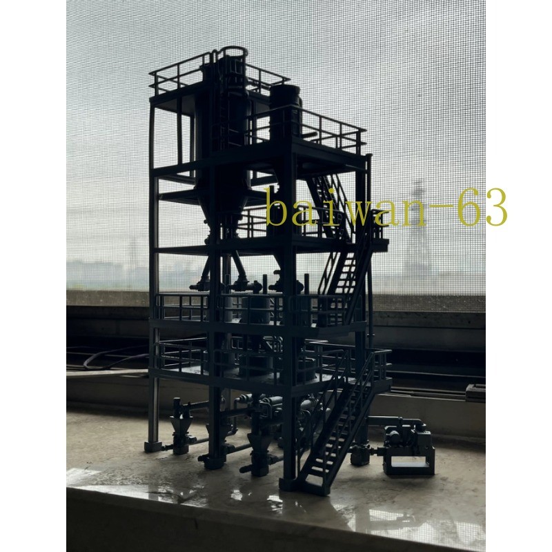 HO Scale Train Scene Factory Model Distillation Column Factory Reactor ...