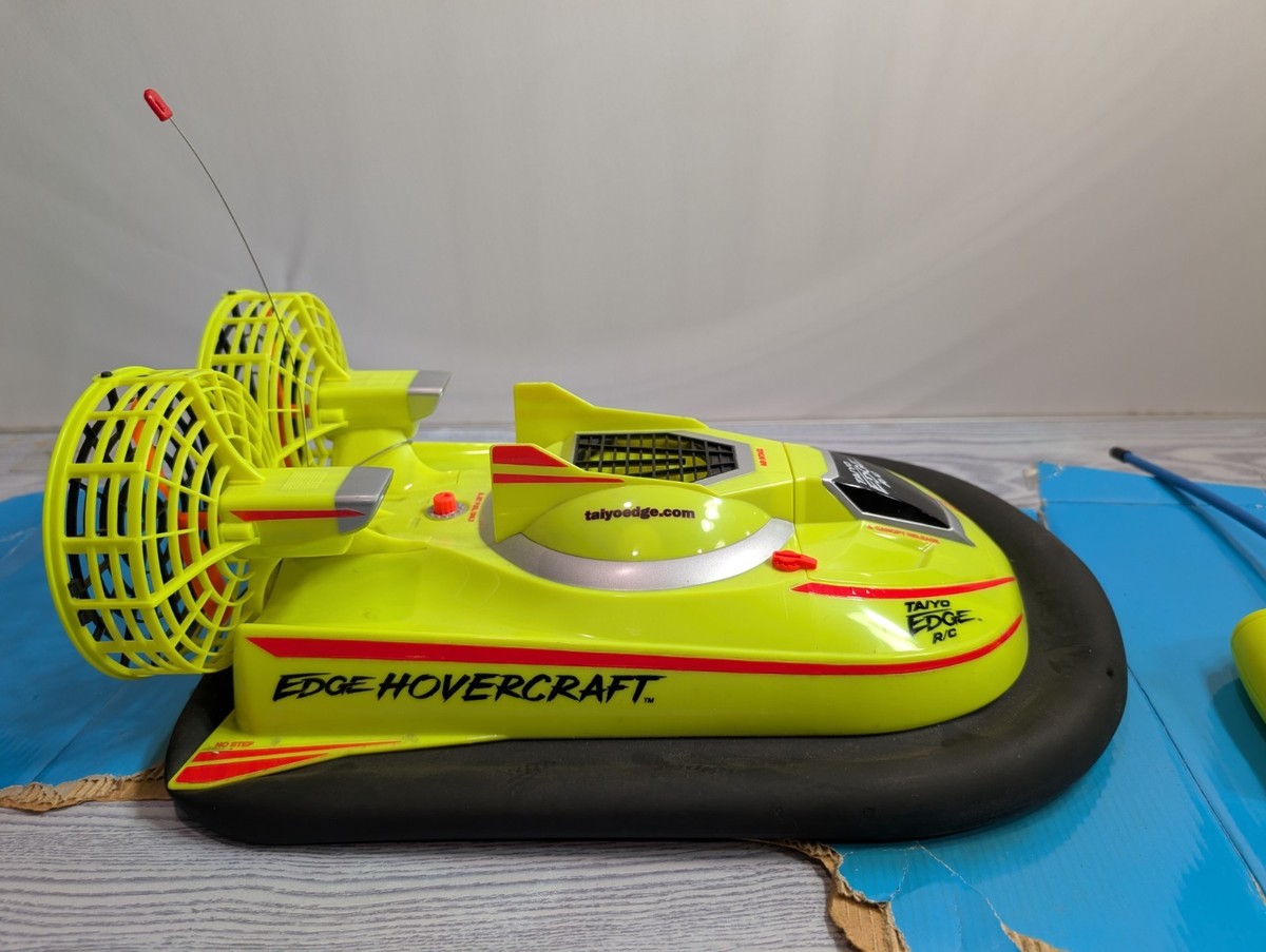 Team Edge Taiyo Hovercraft RC Remote Control 90s Neon Green VTG