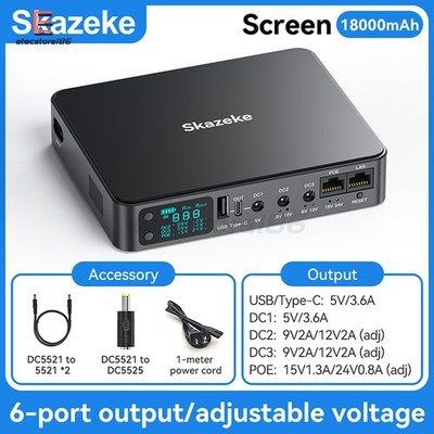 AD2P UPS Uninterruptible Power Supply Router Wifi Modem Emergency Battery Backup