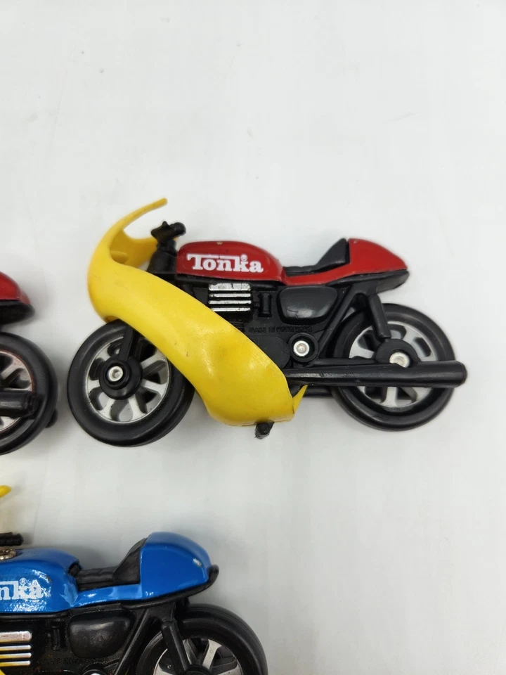 1979 Tonka Blue Red Vintage Motorcycle Lot (3) Toy Free Shipping  - Image 4 of 4