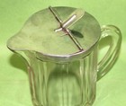 Vintage McKee Glass Co. Bloomfield Indiana Restaurant SYRUP Dispenser 1951 Dated — photo 2