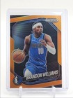 BRANDON WILLIAMS 2024-25 PANINI PRIZM BLACK ORANGE MAVERICKS /49 Q1713