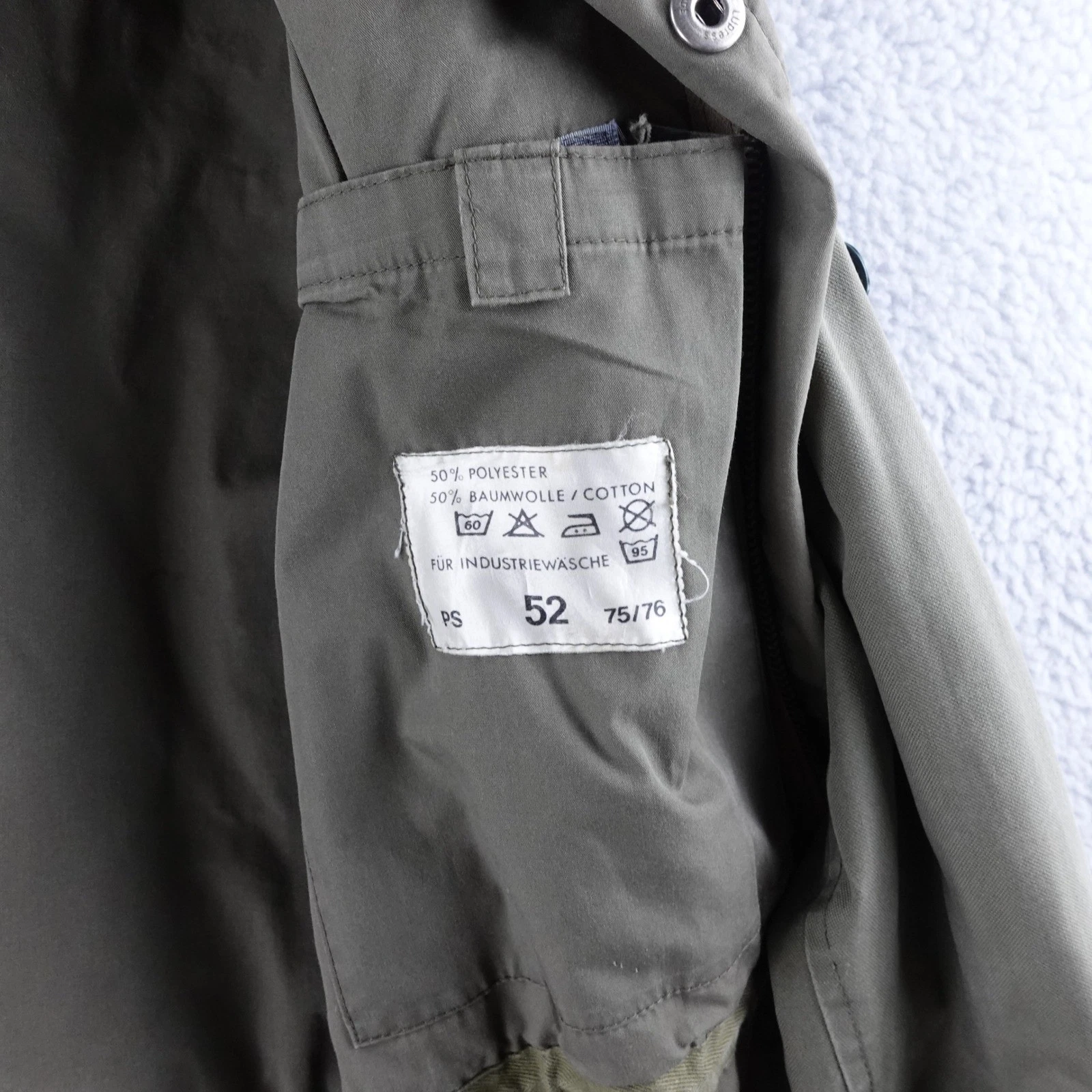 Vintage Russian Military Field Jacket Olive Green Hooded Utility Parka Size M image 4