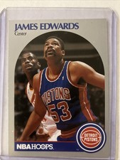 1990-91 James Franklin Edwards NBA HOOPS Basketball Card #104