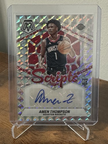 AMEN THOMPSON 2023-24 PANINI MOSAIC ROOKIE SCRIPTS #RS-AMN RC AUTO - 第 1/4 張圖片