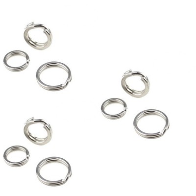  3 Count Fischerei Zubehör Angler Splitringe Aus Edelstahl Angel-Drehgelenk