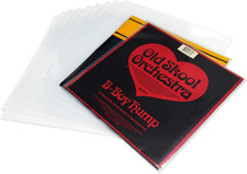 50 Pack 7 Inch Vinyl Record Outer Sleeves Clear Protection for 45 RPM Album
