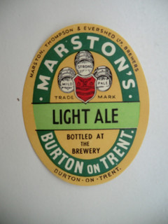 MINT MARSTON THOMPSON & EVERSHED LIGHT ALE BREWERY BEER BOTTLE LABEL