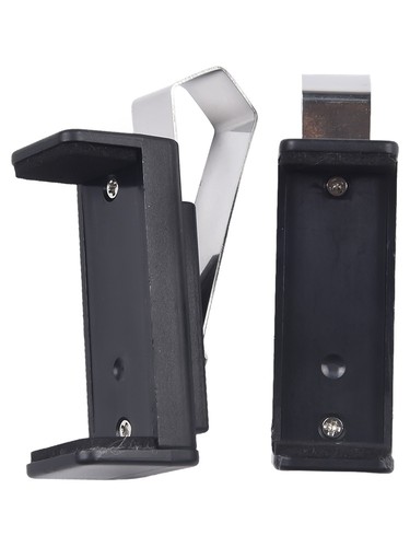 Forte 2 Pezzi Telecomando Auto Visiera Clip Acciaio Inox Apri Garage Supporto - Foto 12 di 12