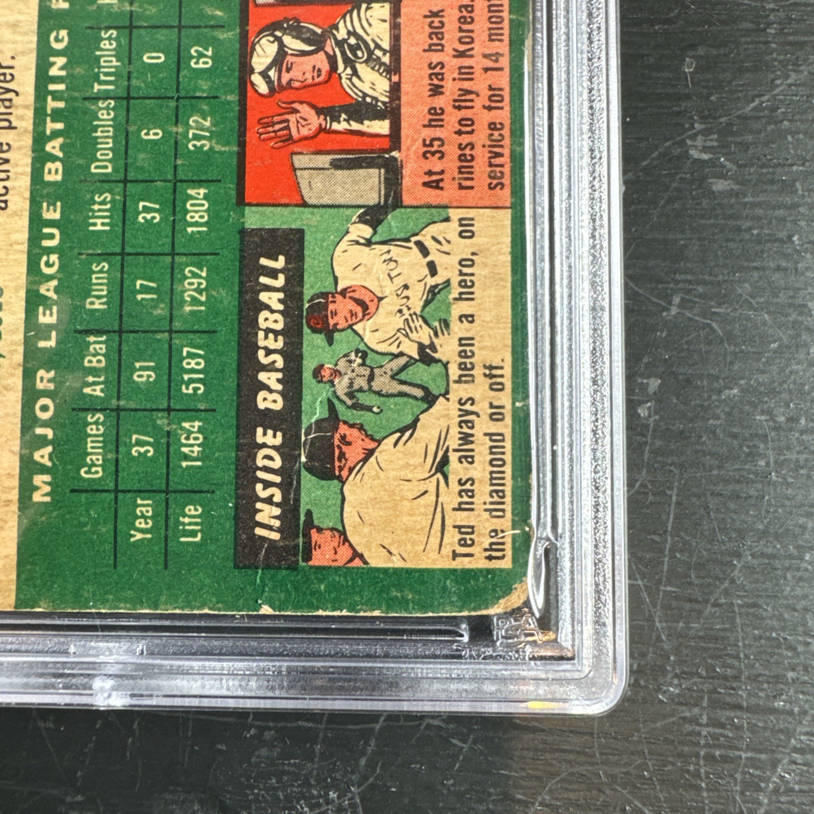 1954 Topps - Ted Williams #1 White Back PSA 1 PR ORANGE view 8