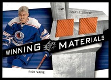 2008-09 SPx Winning Materials Jersey Rick Vaive #WM-RV