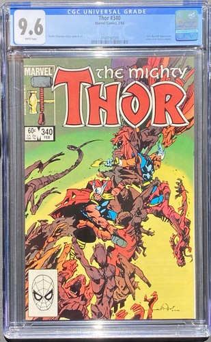 Thor #340 CGC 9.6 1984 Beta Ray By Walter Simonson Story