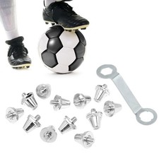 12Pcs Football Boot Spikes Firm Ground Non Slip Rugby Shoes Studs Replacement