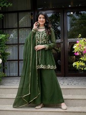 Salwar Kameez Pakistani Indian Wedding Party Wear Dress Bollywood Palazzo Suit