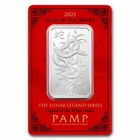 1 oz Silver Bar - PAMP Legend of the White Snake (In Assay)