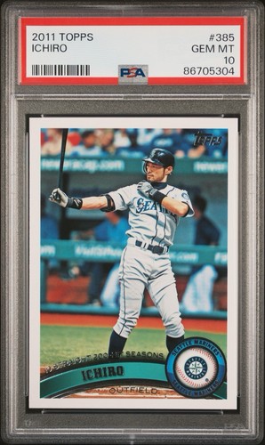 2011 Topps Season Highlights Checklist Ichiro Suzuki #385 PSA 10 HOF