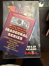 1992 Wild Card World League Football 36 P Wax Box + Pro Set Inaugural Series St