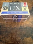 Sony UX 90 High Bias Type II Cassette Tapes - 5 Pack - Factory Sealed New