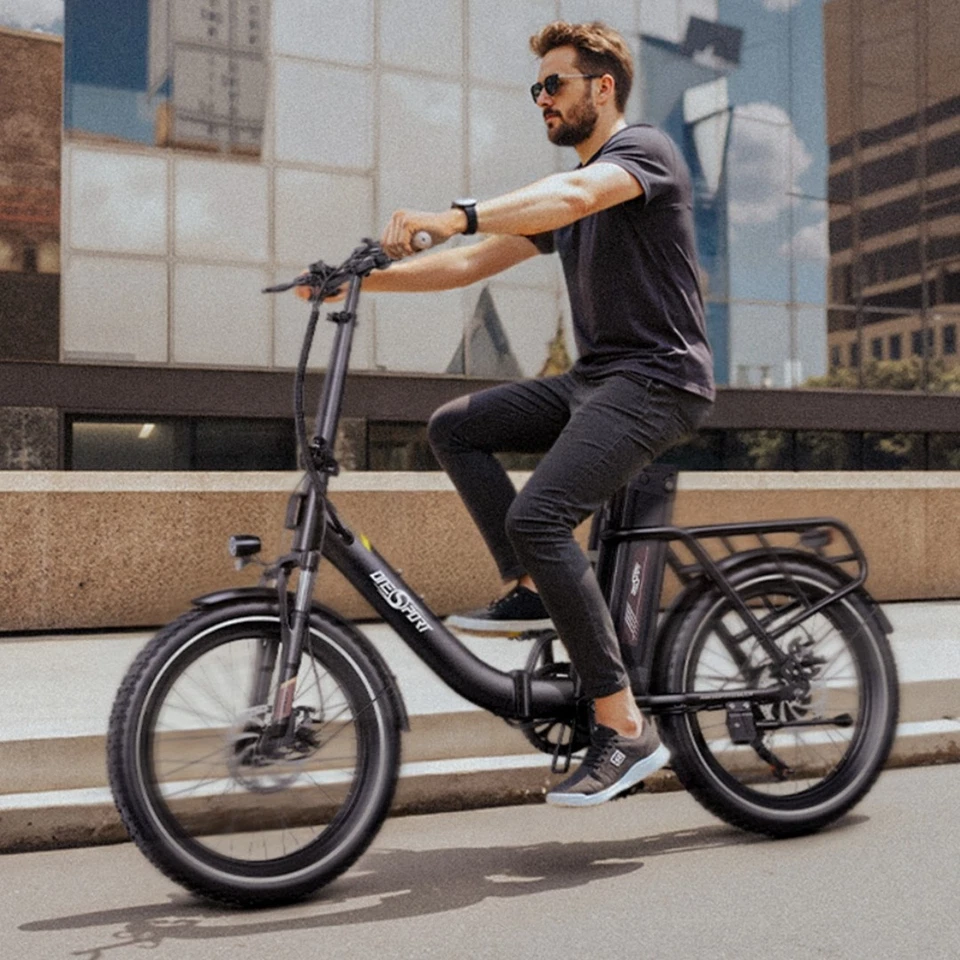 20 Zoll E Bike Elektrofahrräder 250W 48V Klapprad Off-Road EMountainbike FatBike - Bild 3 von 4