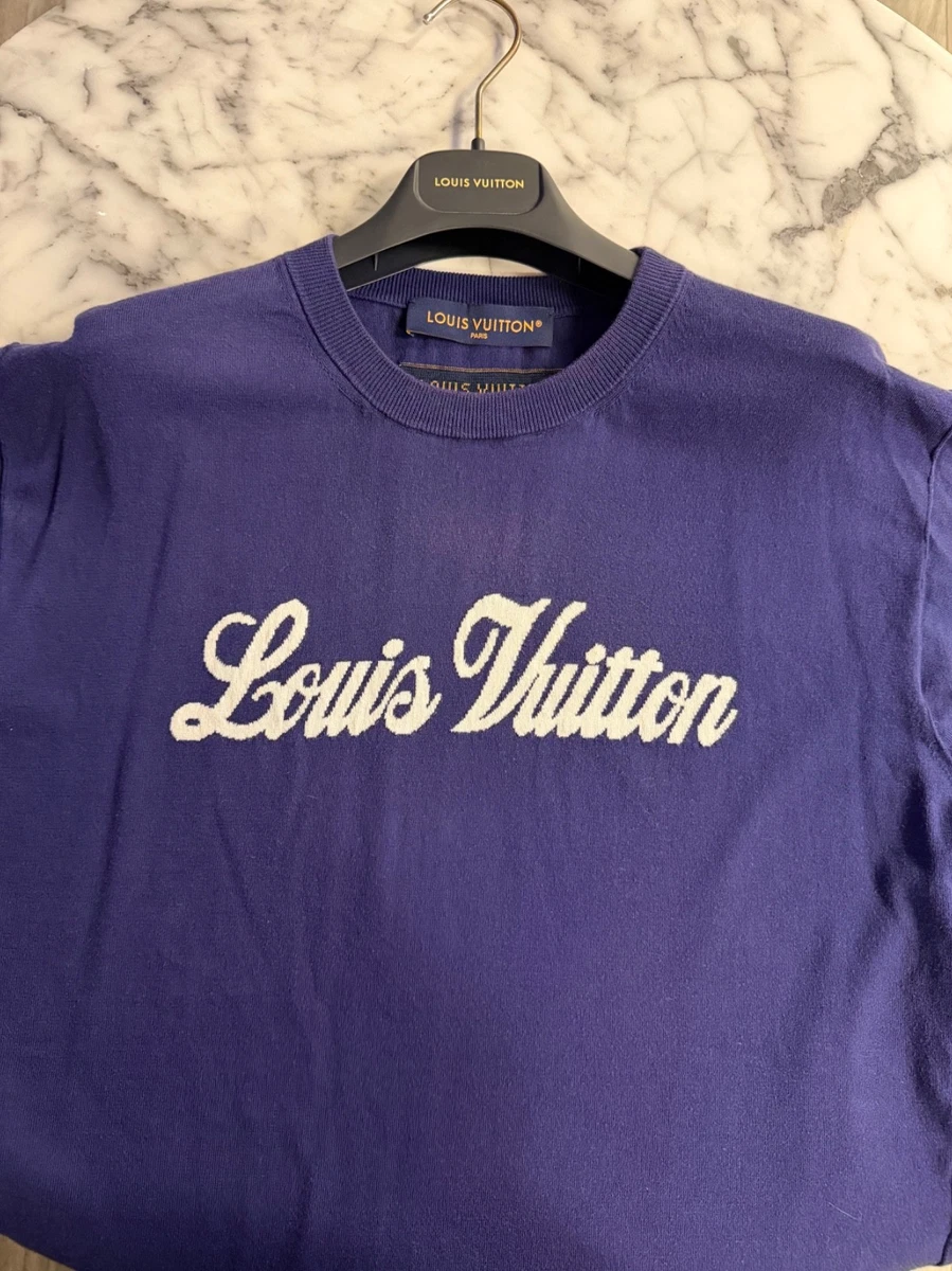 Louis Vuitton Short Sleeve Blue Shirts for Men for sale | eBay