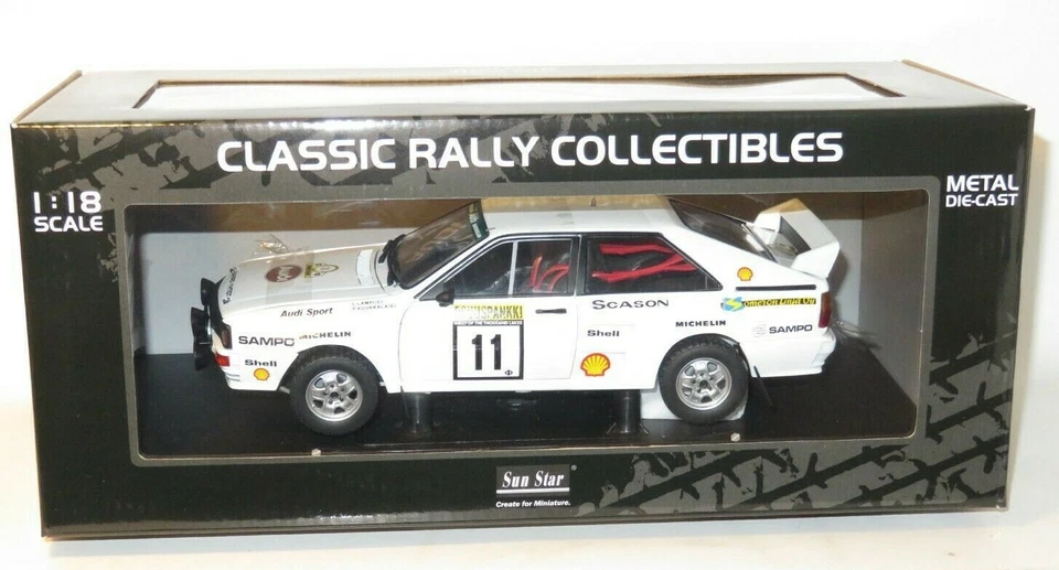 1/18 Audi Quattro A2  1000 Lakes Rally Finland 1983  ##11 Lassi Lampi - Image 2 of 3
