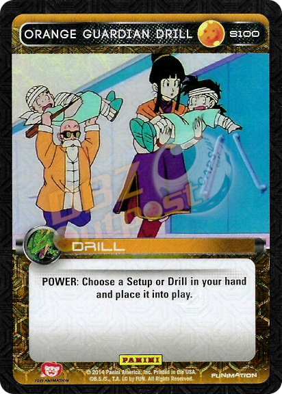 DBZ Dragon Ball Z TCG Card Panini Premiere S100 Orange