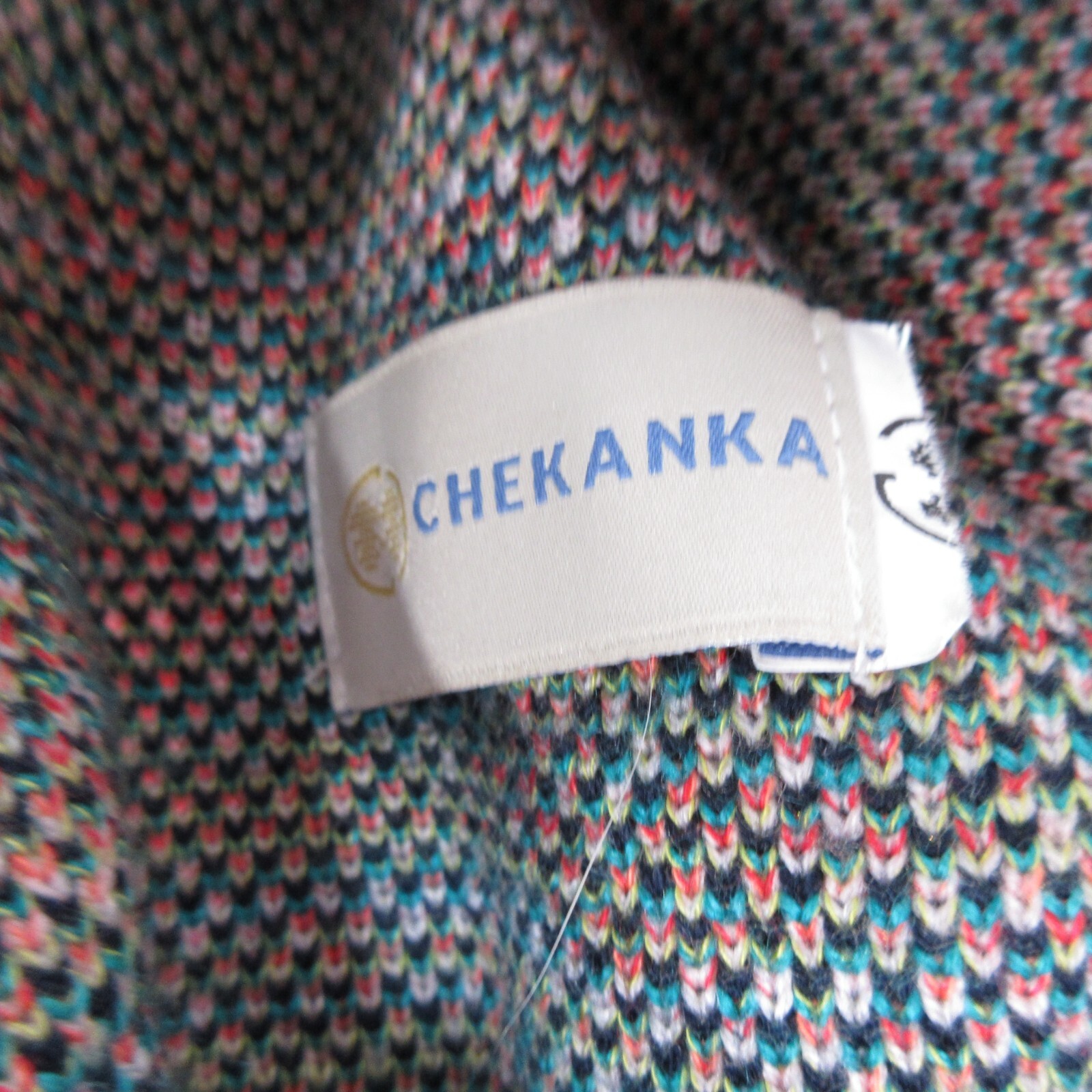 Checkanka Poncho Womens Geometric Knit Aztec Hooded Cape Open Shawl Quetzal