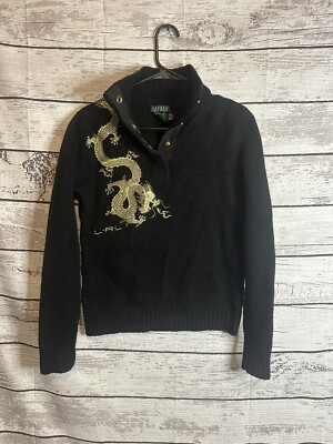 Vintage Ralph Lauren Golden Dragon Sweater