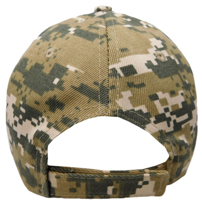 ACU Digital Tactical Camo American Flag Ball Cap - Patriotic Eagle Embroidery With Adjustable Strap Back