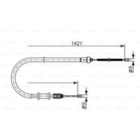 Bosch Handbremsseil Bremsseil Hinten Rechts FüR Renault Kangoo Express
