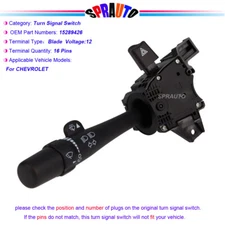 For Chevy Impala 06-13 Headlight 15289426 Turn Signal Hazard Wiper Switch D6205E