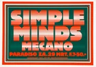 Simple Minds - Mecano - Paradiso Amsterdam - 1980 [Holland] - Poster