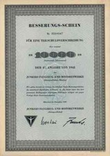 Junkers Flugzeug Motorenwerke AG 1960 Dessau Köthen Magdeburg Zittau 10.000 RM
