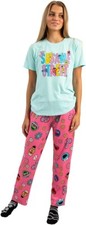 Bioworld Sesame Street Adult Juniors M Medium Sleepwear Set Short Sleeve Pants