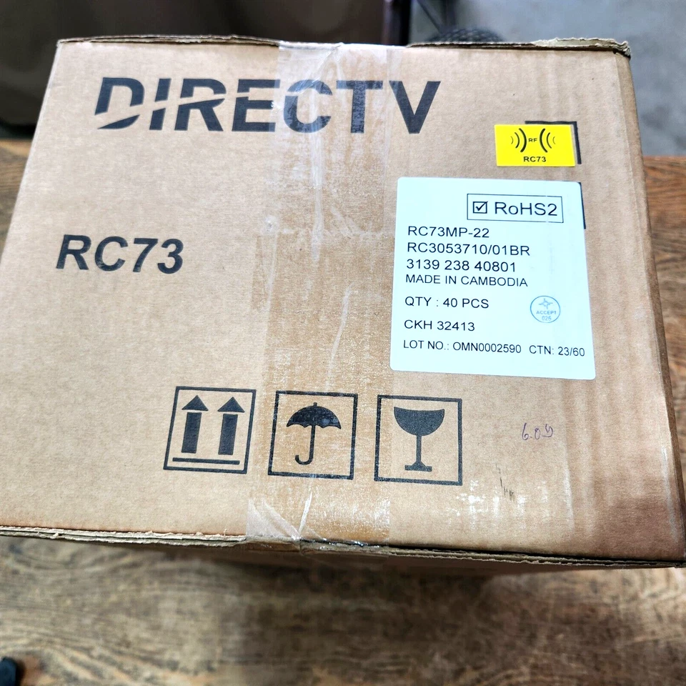 (LOT OF 40) DIRECTV RC73 IR/RF UNIVERSAL REMOTE CONTROLS / GENIE / 1 CASE / NEW! - Image 2 of 4