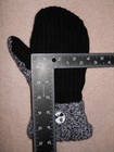 ALMOST BERNIE  HANDMADE MITTENS  PURPLE & BLACK Dragon Fly Buttons SMALL/MEDIUM — photo 4