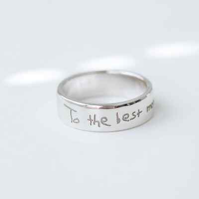 Personalized Ring for Women Mimi 925 Sterling Silver Mothers Ring Custom Jewelry