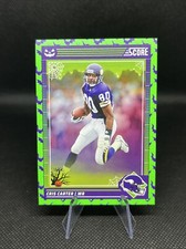 2024 Score A Treat Chris Carter Green Bats Minnesota Vikings #292