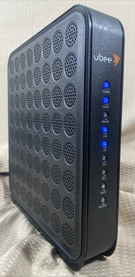 Ubee DVW32CB Advanced Wireless Voice Gateway Modem & Router w/ Data & Power Cord - Image 2 of 4