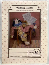 NEW 1989 Jenny Wren Waltzing Matilda JW41 Dancing Dog Sewing Pattern 34" 13483